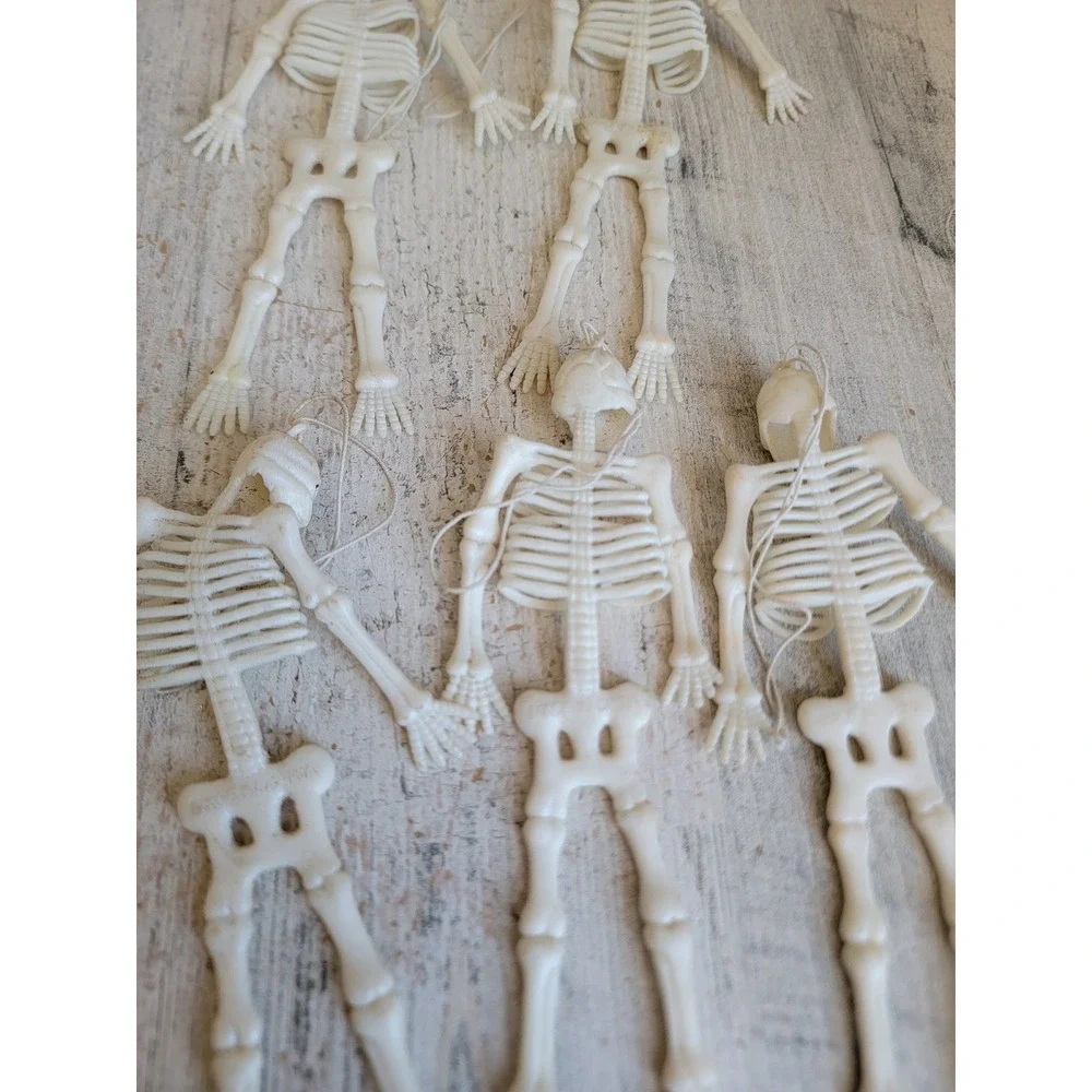 Unique rubber scary vintage skeleton mini Halloween rubber hanging prop
